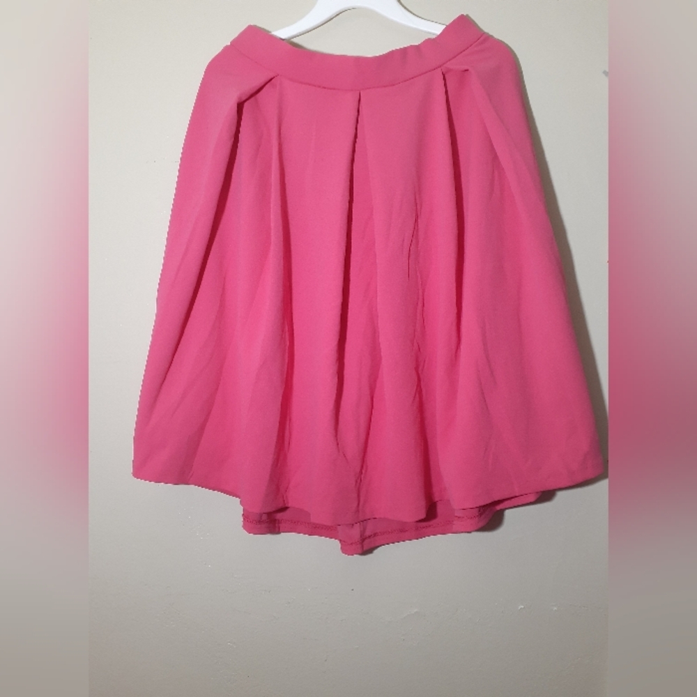 Ashley Stewart Vibrant Pink A-Line Skirt